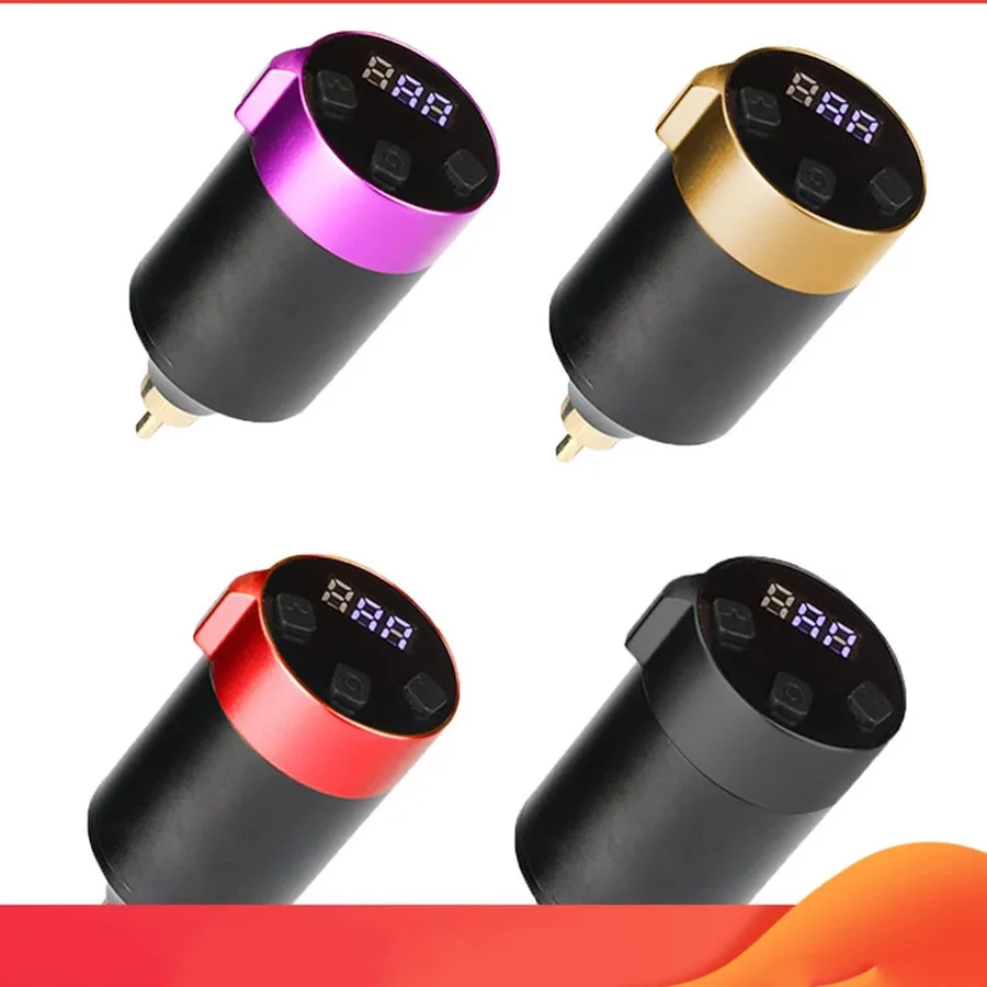 

1500 MAH Wireless Tattoo Battery Mini RCA Power Supply LED Screen For Tattoo Machine Pen Quick Charge
