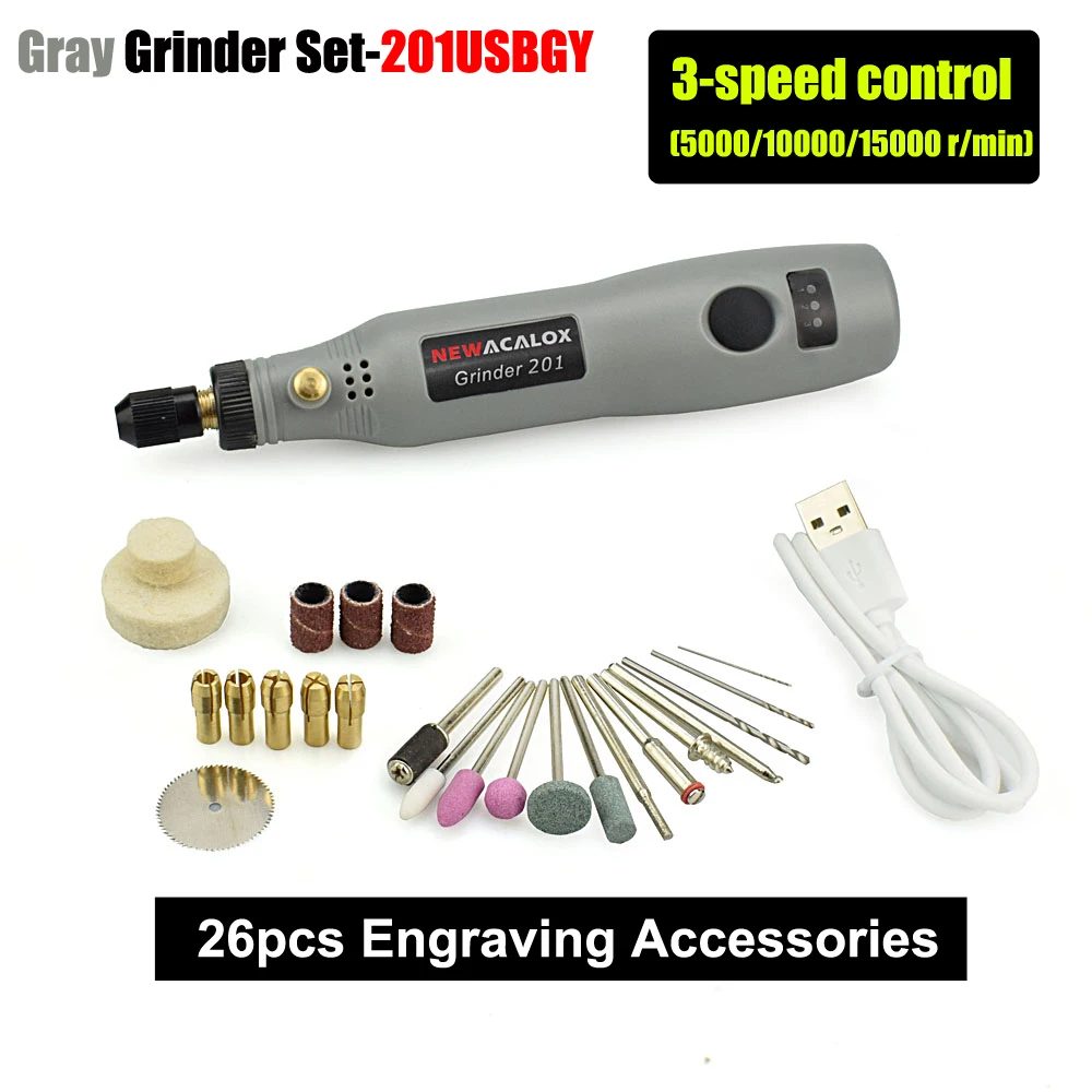 Electric Electric USB 10W Grinding Machine Mini Wireless Variable Speed Rotary Tools Kit Engraver Pen for Milling Polishing Q16