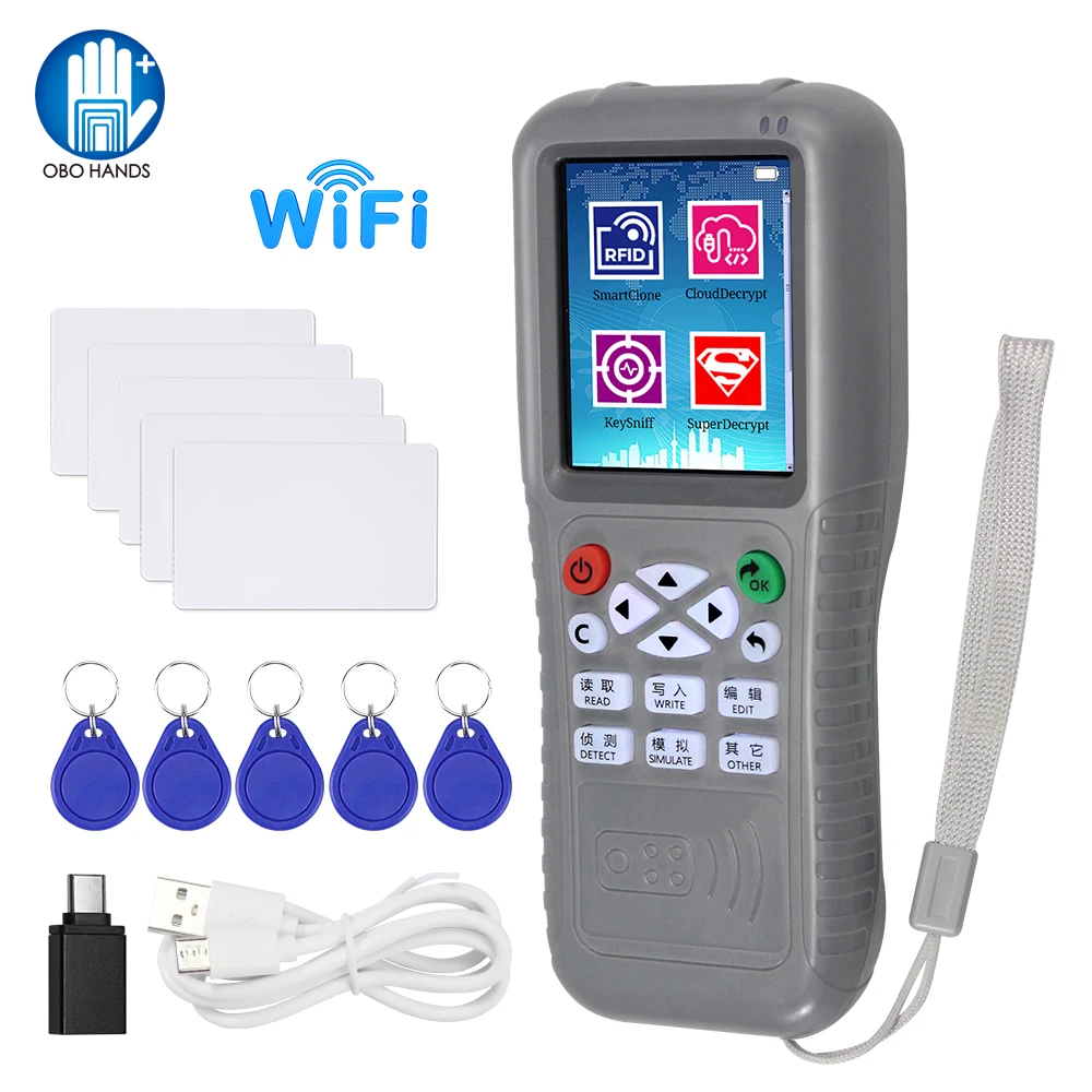 Фото Дубликатор RFID-программатора, 125 кГц, NFC-считыватель, 13,56 МГц №1