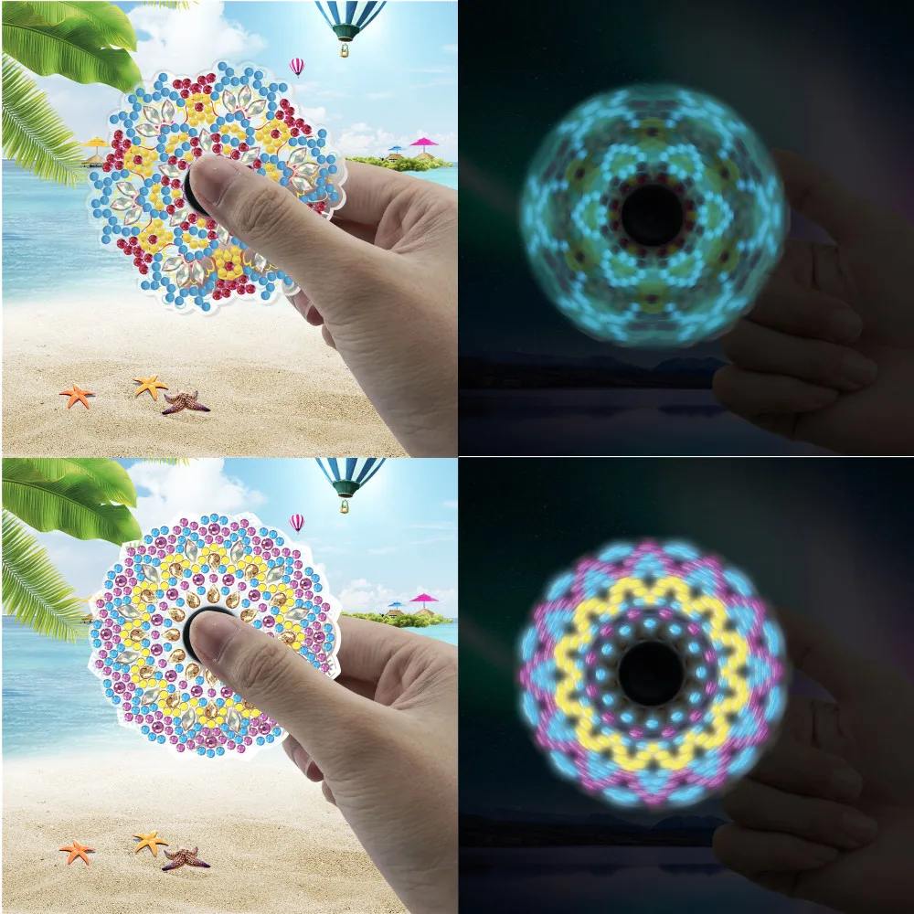 

Фиджет-Спиннер, алмазная живопись, светящийся Спиннер для пальцев, игрушка для пальцев, игрушки для декомпрессии, подарок