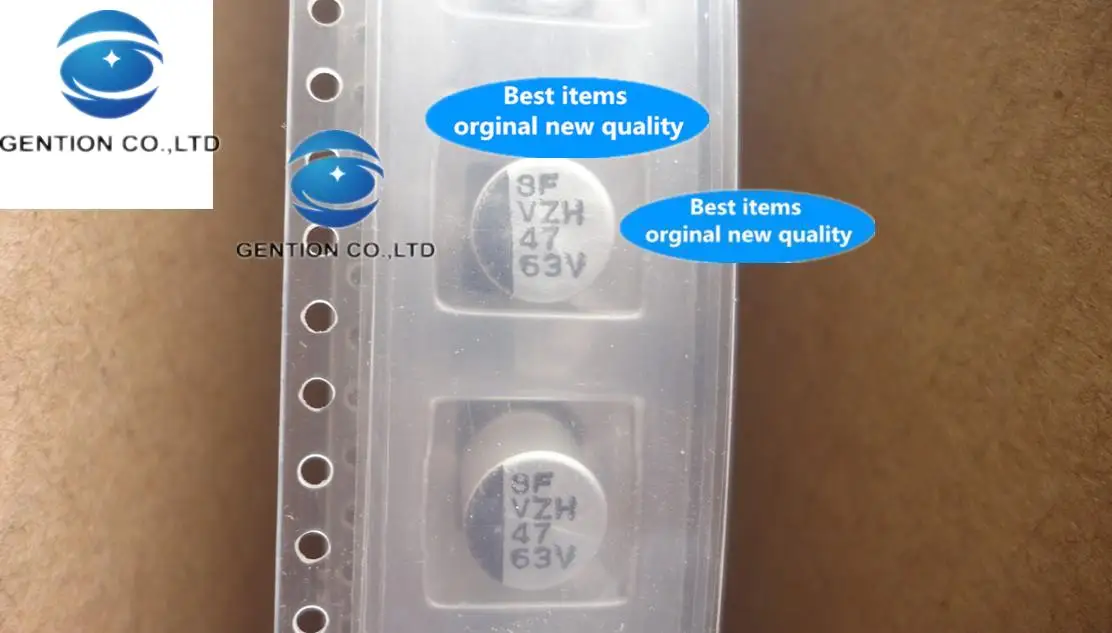 

50 шт. 100% оригинальный новый 63V47UF SMD конденсатор VZH высокая частота низкое сопротивление 8X10 105 градусов реальное фото