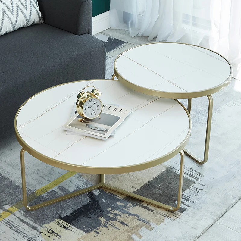 

Service Nordic Round Hall Coffee Table Console Tea Small Modern Center Multifunction Side Table Bedroom Penteadeira Furniture