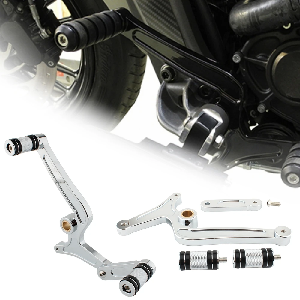 

Мотоциклетный рычаг переключения передач с пяткой/носком, рычаг переключения передач, педаль уровня для индийских скаутов, Хасар, поплавок, CNC, алюминиевая заготовка