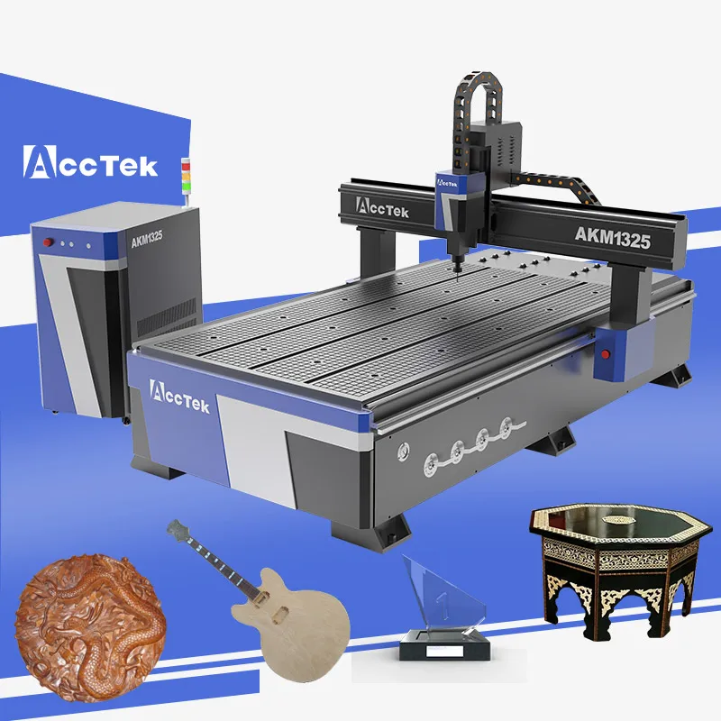 

ACCTEK 1325 3 axis 4x8 ft feet woodworking carving CNC engraver acrylic 3D Engraving machine wood CNC Router
