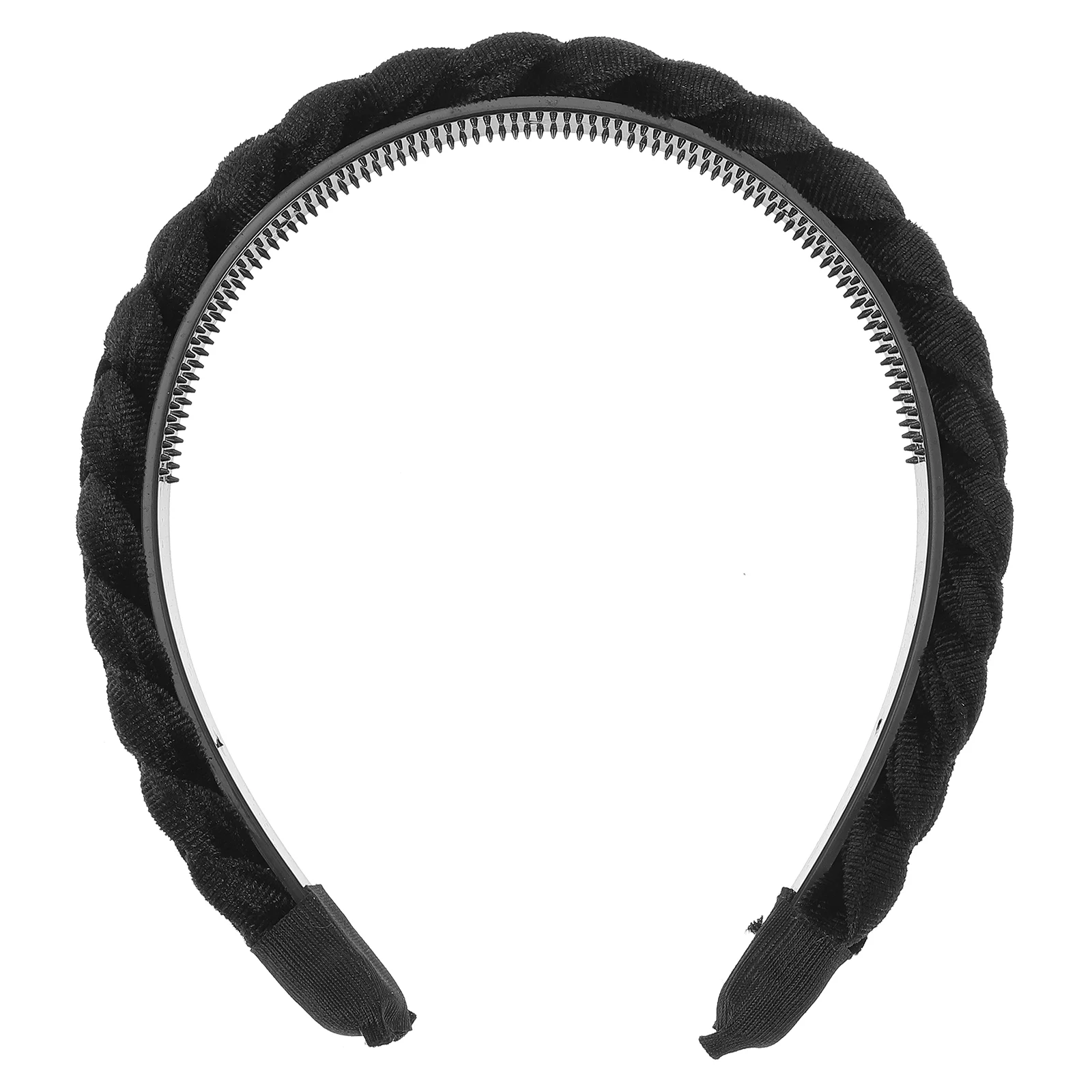 

Thick Braided Headbands Lint Suede Wide Band Braid Headwear Hairbands Hair Accessories For Woman