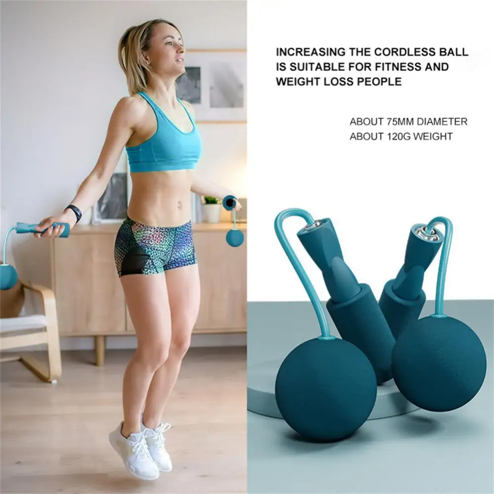 

Home Fitness Ropeless Rope Skipping Weight Ball Weight Loss Rope Skipping Children Training Skipping Rope Anti Tripping Exercise