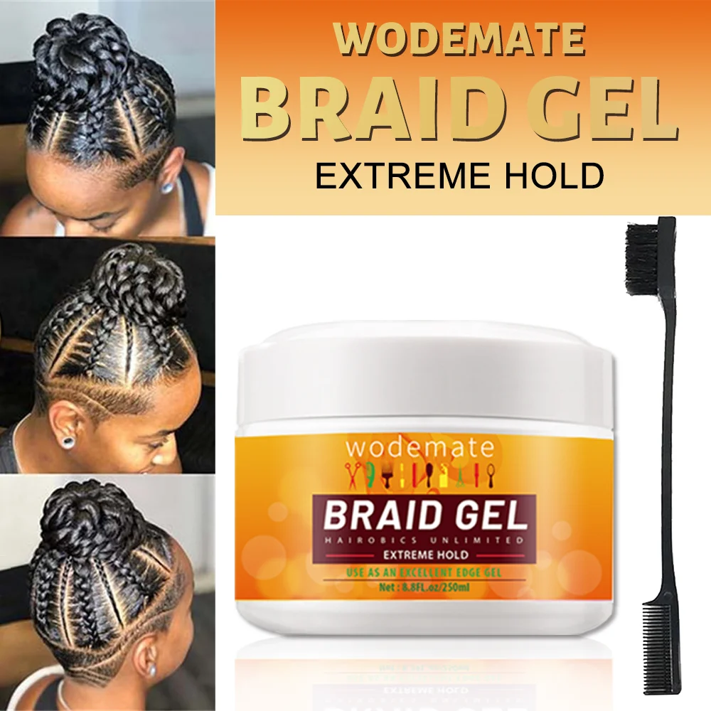 Gel Intrecciato Gel Per Intrecciare I Capelli Crema Per Capelli Controllo Del Bordo Smooth Hold Styling Intrecciare I Bordi Crespi Del Gel 200G