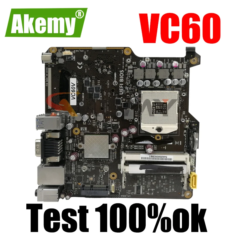 

VC60 All-in-one motherboard REV 1.04 For ASUS VC60 Desktop all-in-one mainboard 90MS0020-R01000 100% Tested Well Free Shipping