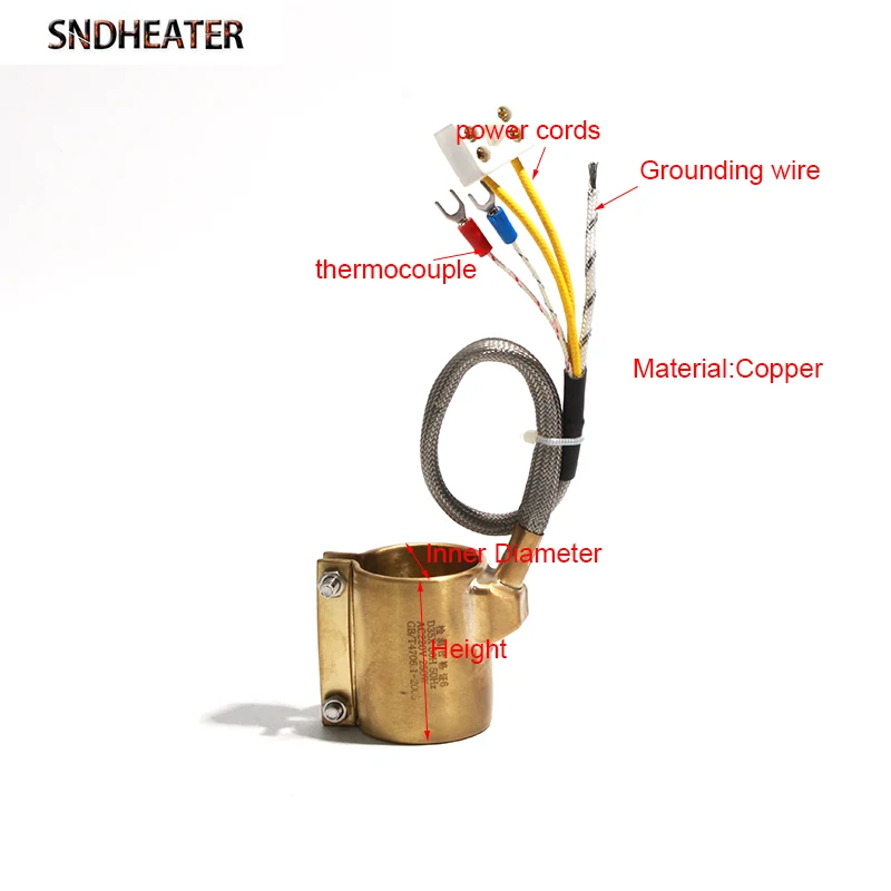 

SNDHEATER Латунный ленточный нагреватель 35x30/40/45/50/60 мм