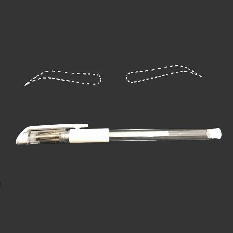 

10pcs Eyebrow Marker Pen Tattoo Accessories Microblading Tattoo Surgical Skin Marker Pen for Permanent Make Up Supplies