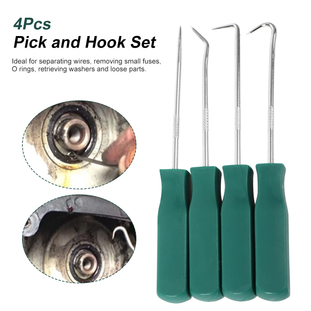 

4Pcs 135mm/140mm Oil Seal Screwdrivers Set Car Auto Vehicle Pick Hooks For Garages General-Plumbers Mechanics Workshop Car Tools