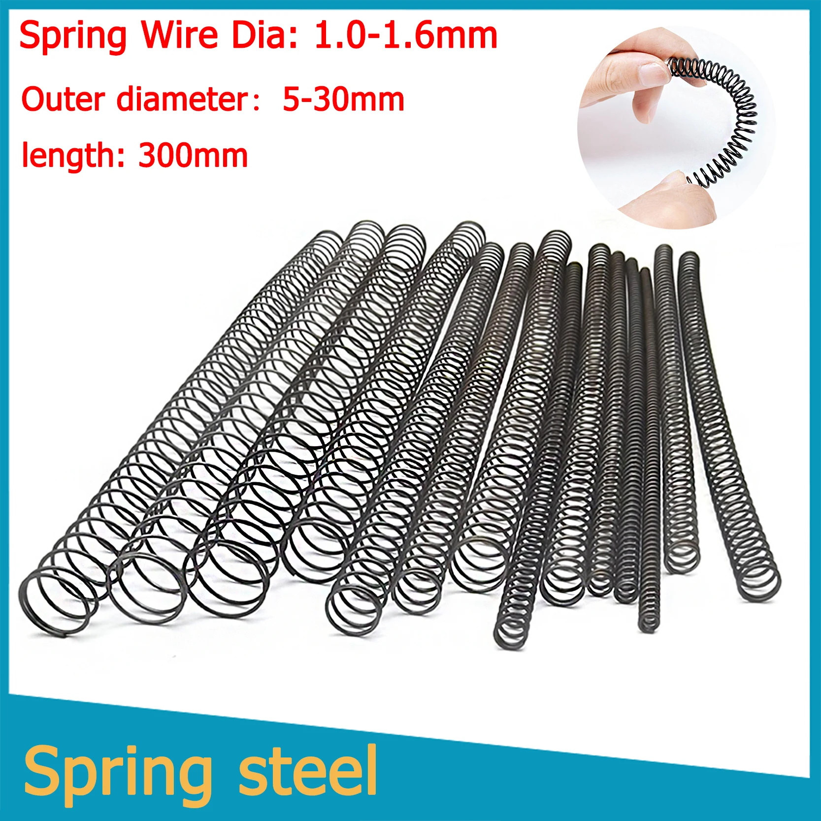 

2 шт. Компрессионная пружина из стали, Y-образная, длина 300 мм