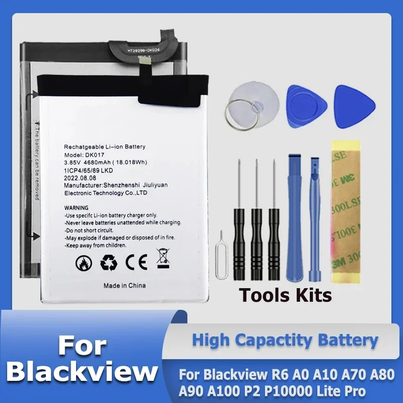 XDOU Высокое качество DK017 Li 426483 PUJLY 486690 Аккумулятор JLY P10000 R6 для Blackview A10 A70 A80 A90 A100 P2 Lite