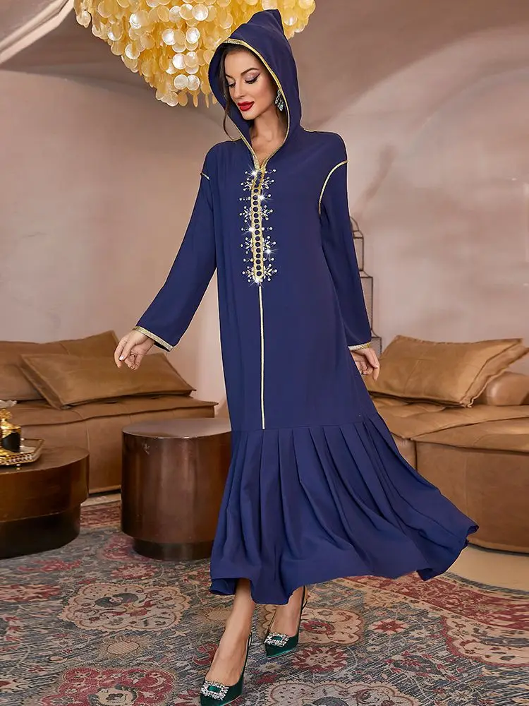 

Ramadan Eid Mubarak Abaya Dubai Saudi Arabia Pakistan Turkey Islam Muslim Dress Kaftans For Women Robe Djellaba Femme Khimar