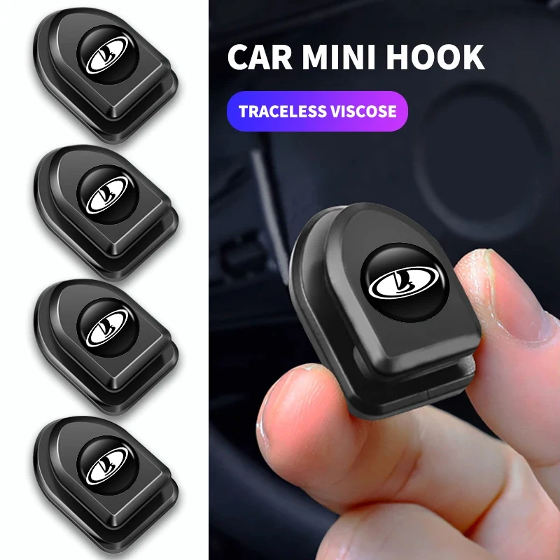 2/4 шт. автомобильный мини-крючок для наклеивания Автомобильный держатель
