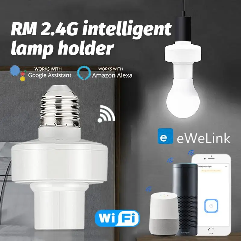 

E27 Lamp Holder Led Lamp Holder Base Protocol App Control Pc Light Bulb Holder Smart Device Remote Control