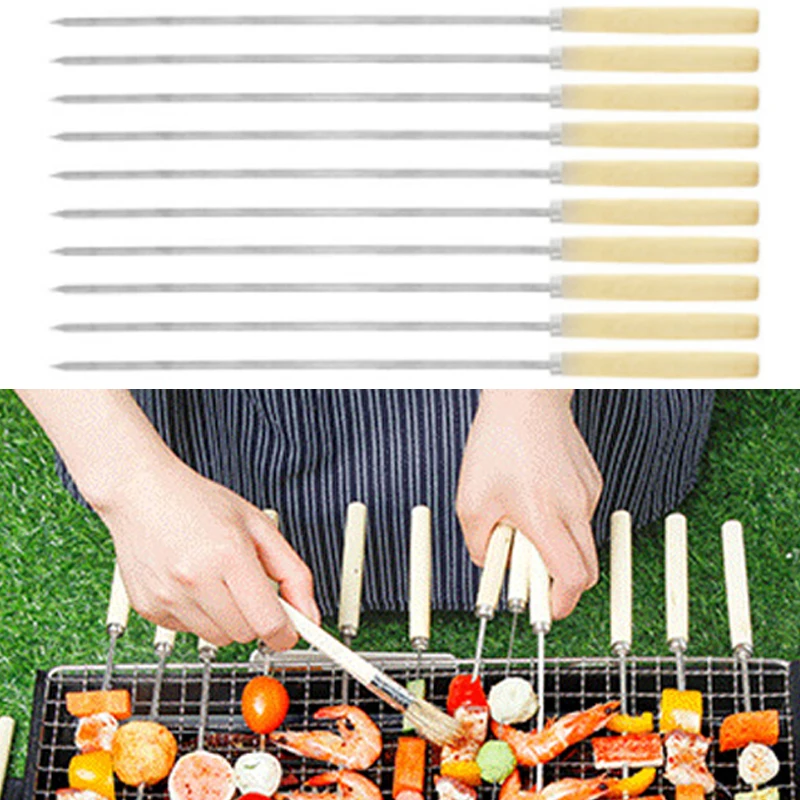 20 шт. иглы для барбекю и гриля из нержавеющей стали | Дом сад
