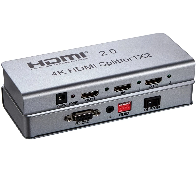 

HDMI 2.0 Splitter 1X2 CEC HDMI Splitter 2-port for PS5 PS4 pro apple TV Splitter HDMI dolby Atmos 4K 60Hz HDR Dolby Vision