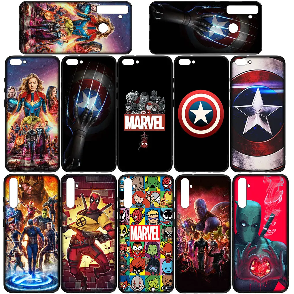 Чехол с капитаном Америка Marvel Дэдпул Мстители для Xiaomi Redmi Note 13 8 7 12 Pro A3 13C 12C 8A 7A 8T A3X