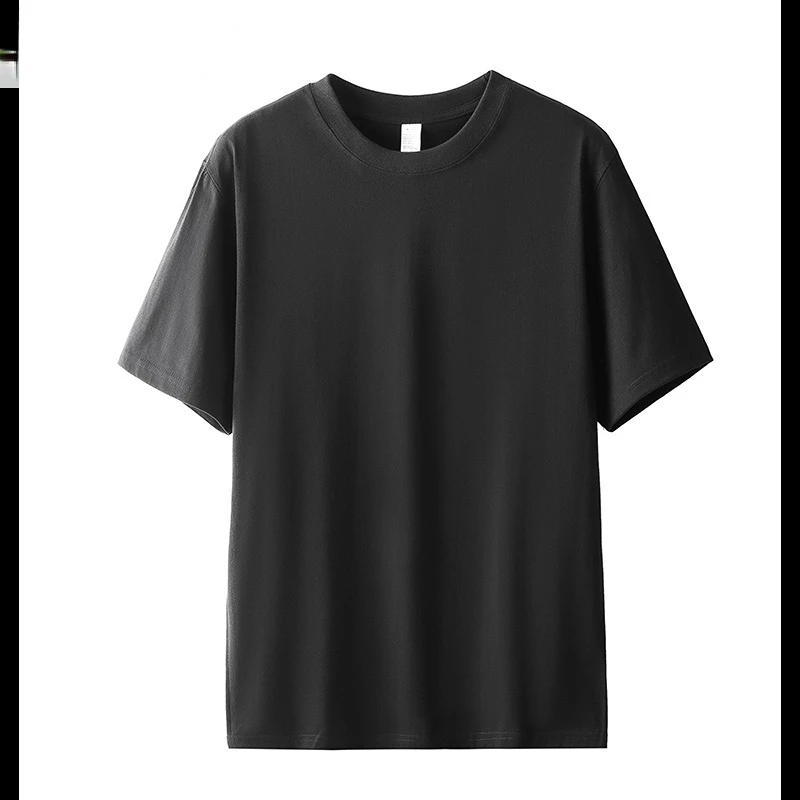 

Fashion Cozy 2023 Spring and Summer Men Short Sleeve Ice Silk T-shirts Casual Slim Fit Solid Color Hot Saling Top Tees F214
