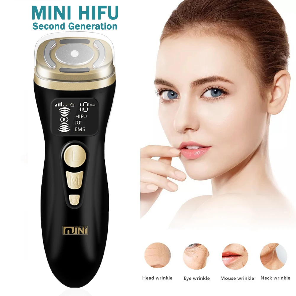 

HIFU 2.0 Mini HIFU Machine Ultrasound RF EMS Microcurrent Lifting Firming Tightening Skin Care Wrinkle Remove Facial Machine