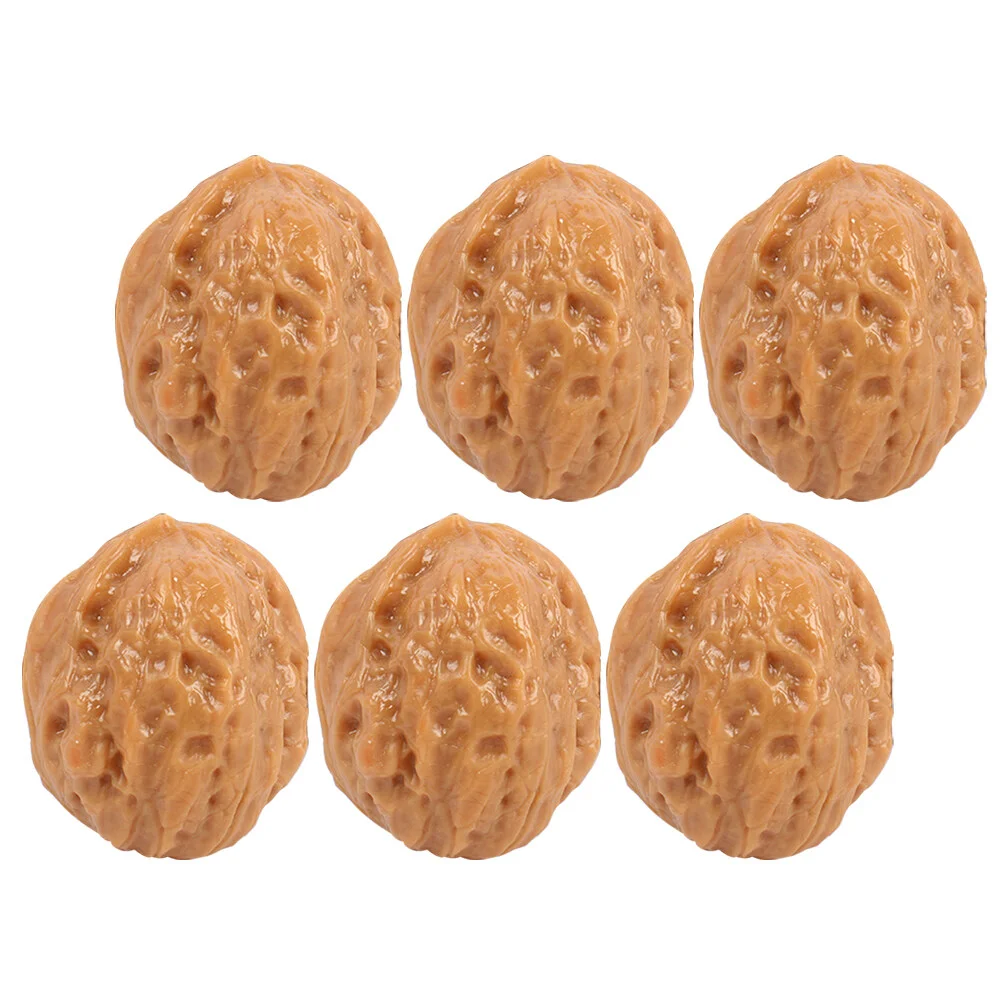 

Accessories Walnut Model Fake Nuts Faux Decorations Home Artificial Walnuts Ornaments Lifelike