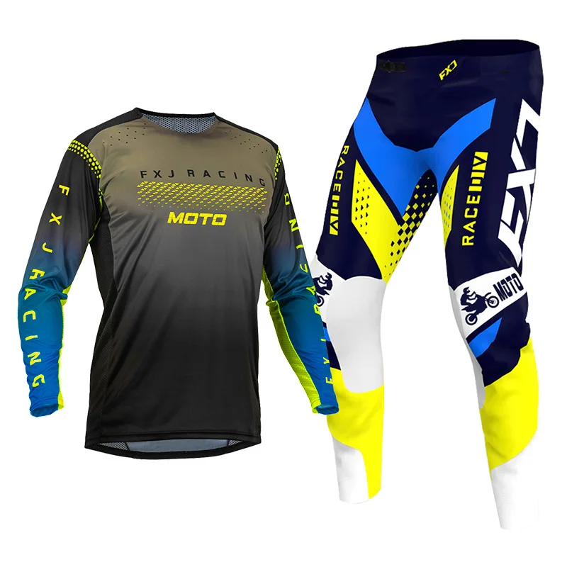 Комплекты штанов из Джерси для мотокросса мужчин и женщин комплект снаряжения