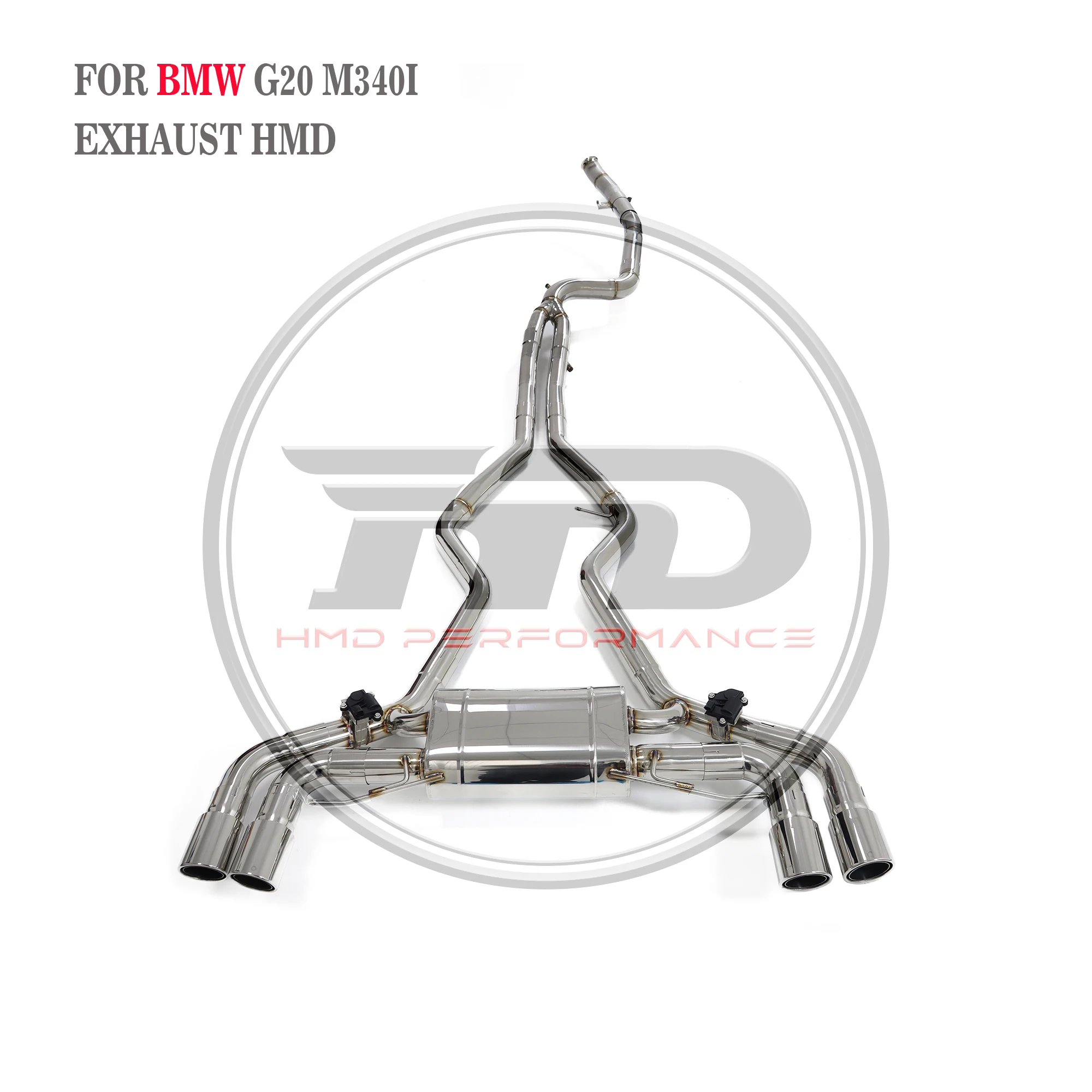 

HMD Stainless Steel Exhaust System Performance Catback for BMW M340i M440i G20 G21 G22 B58 3.0T 2020+ Muffler With Valve