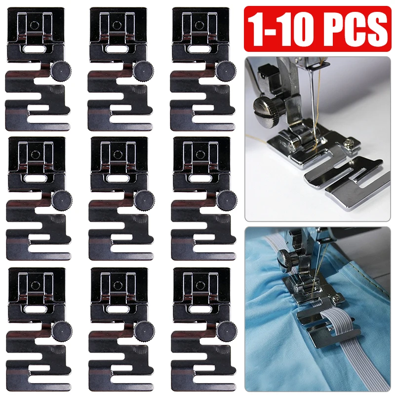 

1 -10 Pcs Domestic Sewing Machine Foot Presser Elastic Cord Band Fabric Stretch Feet Set for Brother Singer Sewing Accessories