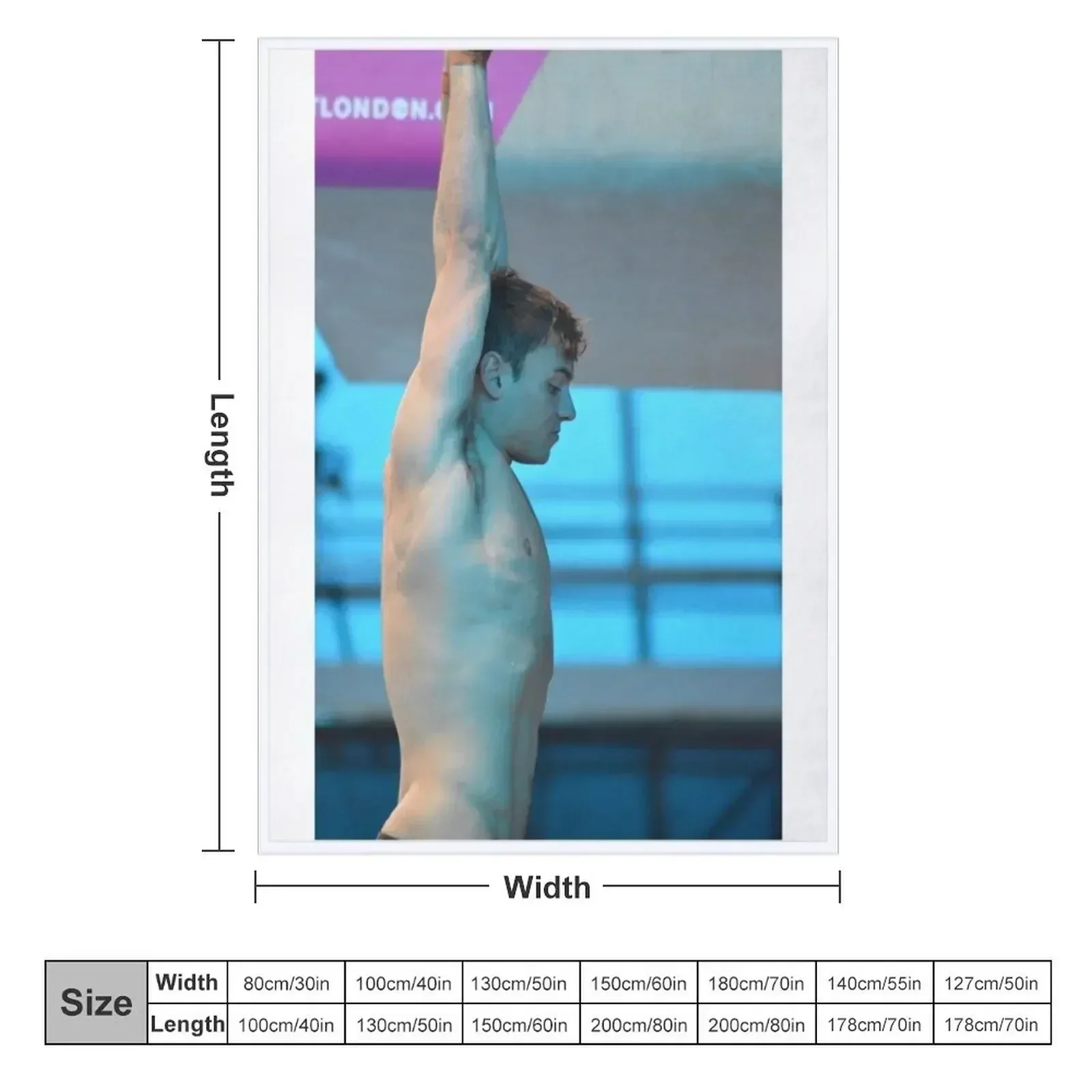 Пушистое одеяло Tom Daley 2016