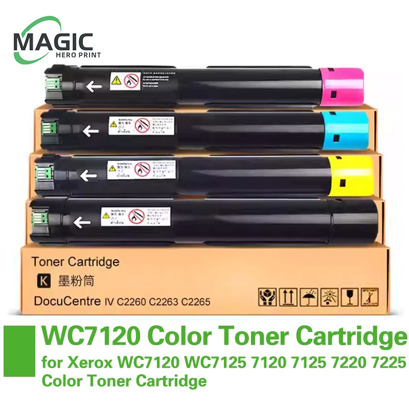 WC7120 WC7220 WC7125 Совместимый цветной тонер-картридж для Xerox IV 2260 2263 2265 C2260 C2263 C2265