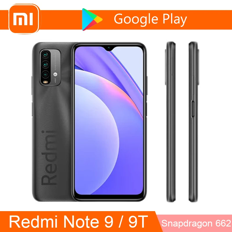 Xiaomi Redmi Note 9 9T Smartphone Original Snapdragon 662 Cellphone 6.53 inch Display 6000mAh Battary Global Version