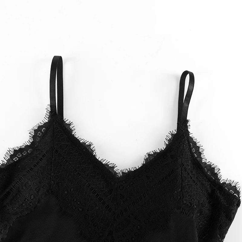 Пикантная женская ночная рубашка с V-образным вырезом кружевная Соблазнительные