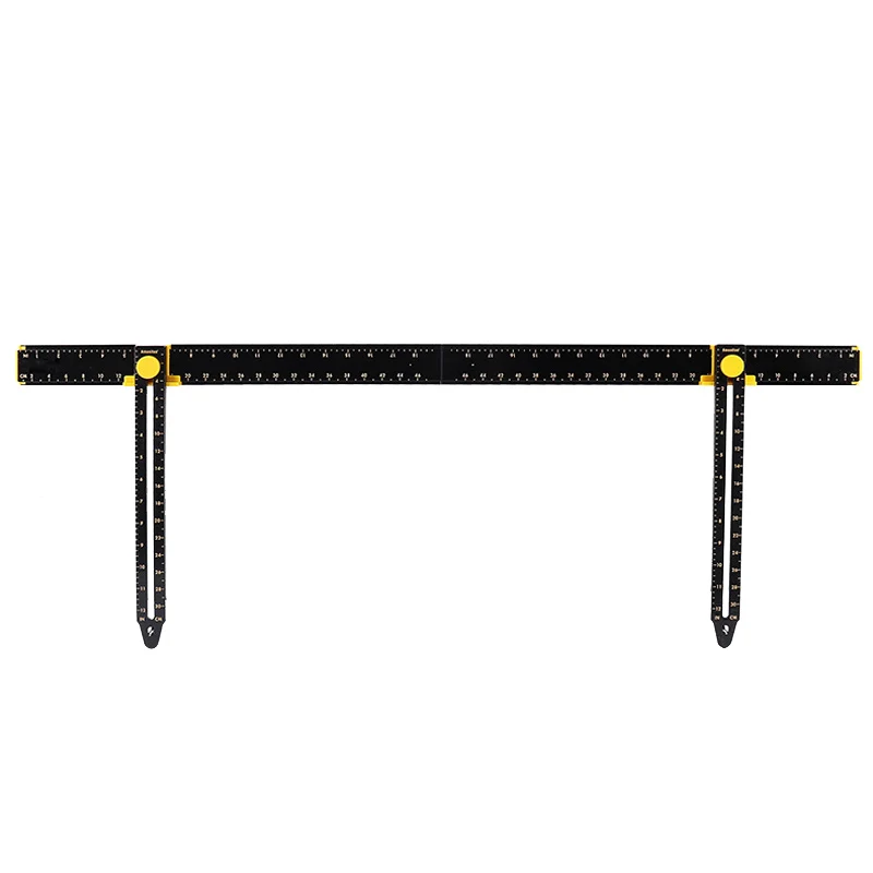 

Level Rulers Multi Function Level Ruler Frame Wall Hanging Tool with Level Woodworking Hanging Cabinet Punch Locator Drill Guide