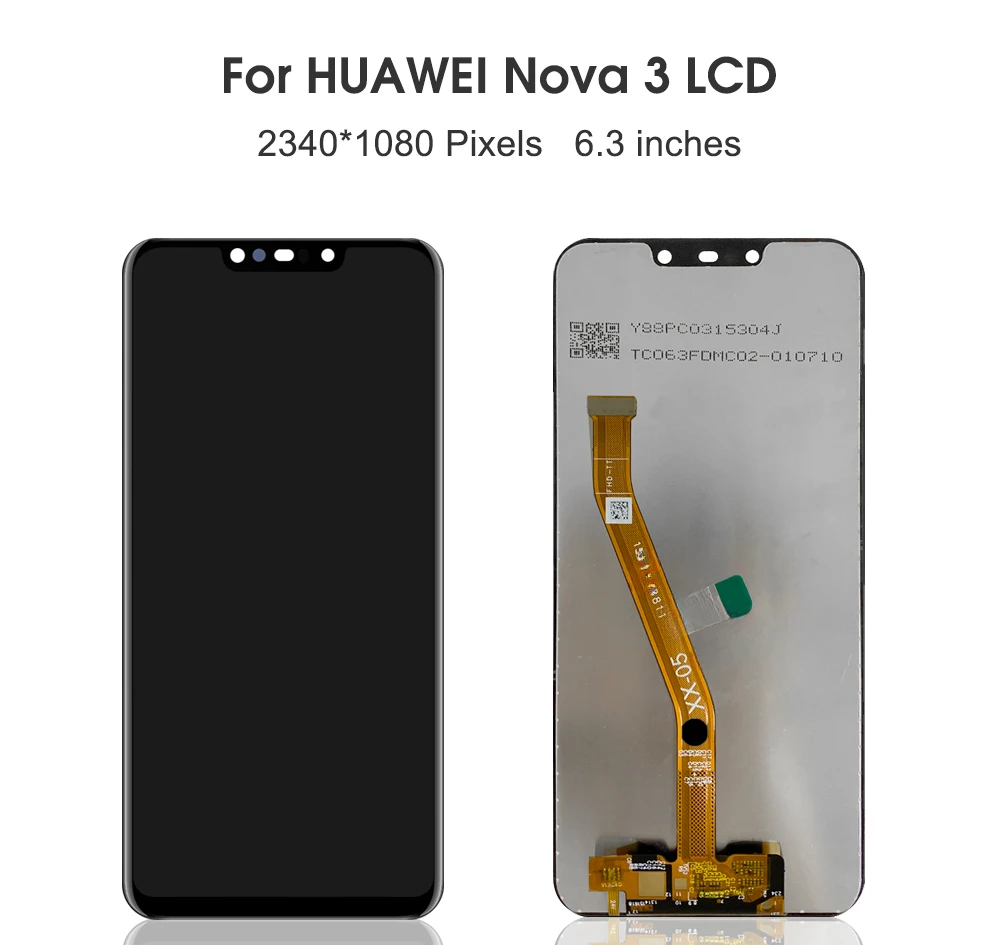 ЖК-дисплей с сенсорным экраном и дигитайзером в сборе для HUAWEI Nova 3 6 ''для PAR-AL00