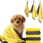 Быстросохнущее банное полотенце для собак и кошек, мягкое абсорбирующее полотенце из кораллового флиса, удобные чистящие салфетки, товары для домашних животных