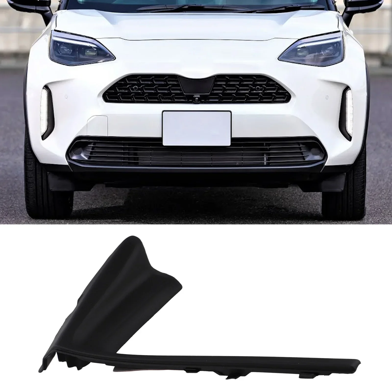 Передний левый автомобильный уплотнитель капота для Toyota Yaris 2015-2017 LE 53867-52160 Черный