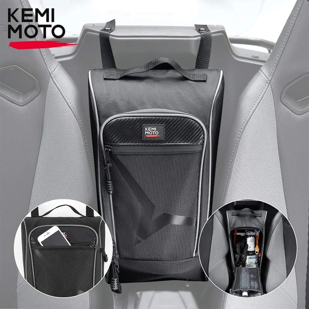 KEMIMOTO Cab Pack Center Seat Storage Bag For CFMOTO CF Moto ZForce 950 H.O. SPORT HO EX 2020 2021 2022 2023 Water-resistant