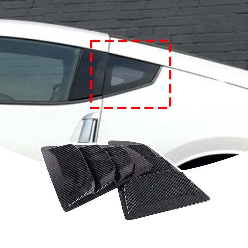Для Nissan 370Z 2009-2020 ABS углеродное волокно заднее окно автомобиля треугольник внешний