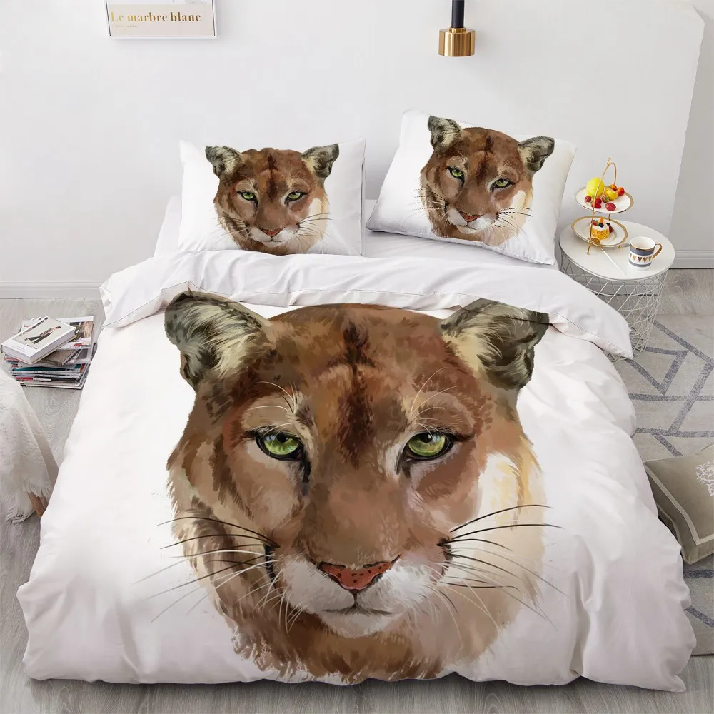 

Комплект постельного белья с цифровым леопардовым принтом, 200x200 см