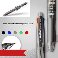 multifunctional ballpoint pen four color ballpoint pen black blue green red ballpoint pen 0 7mm 1 piece 0 5mm pencil