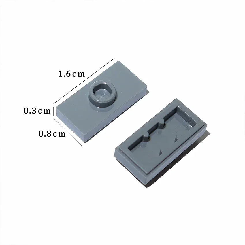 100 шт. 15573 дюйма 3794 1x2 с 1 пластиной-гвоздиком детали строительный блок сборка