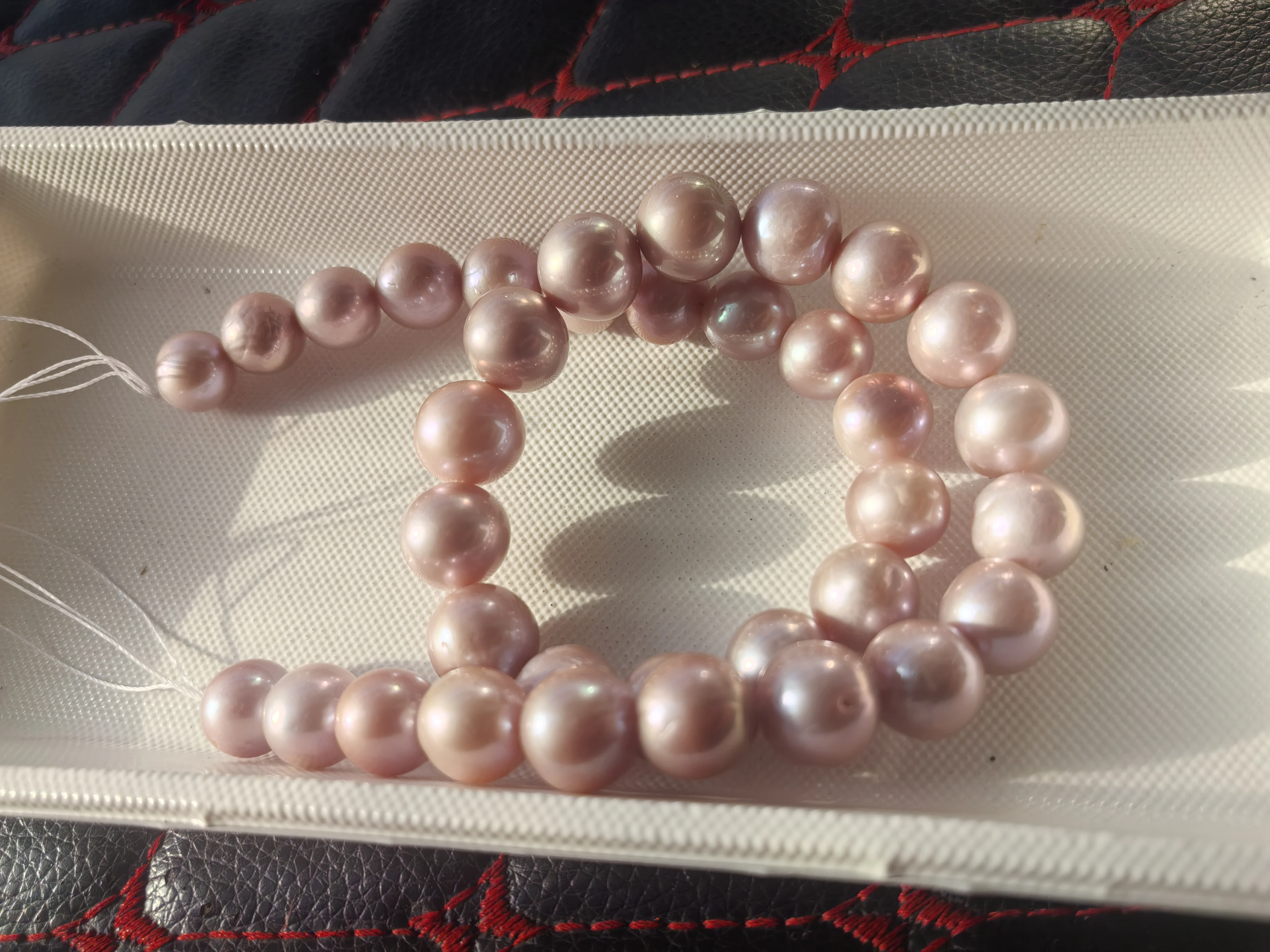 Топ AAAA SOUTH SEA Perfect Round 10-12 9 мм фиолетовое жемчужное ожерелье 18 дюймов с серебряной