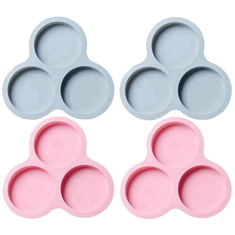 

4 Pcs Silicone Air Fryer Egg Pan Reusable Air Fryer Egg Mold 3 Cavity Silicone Air Fryer Egg Pan