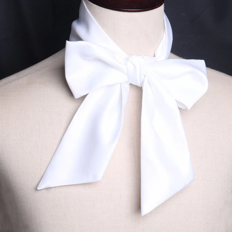 

Korean Big Ribbon Bowtie College Style School Uniform Shirt Accessories Gift Mens Women's Long Section Streamers Collars Flowers