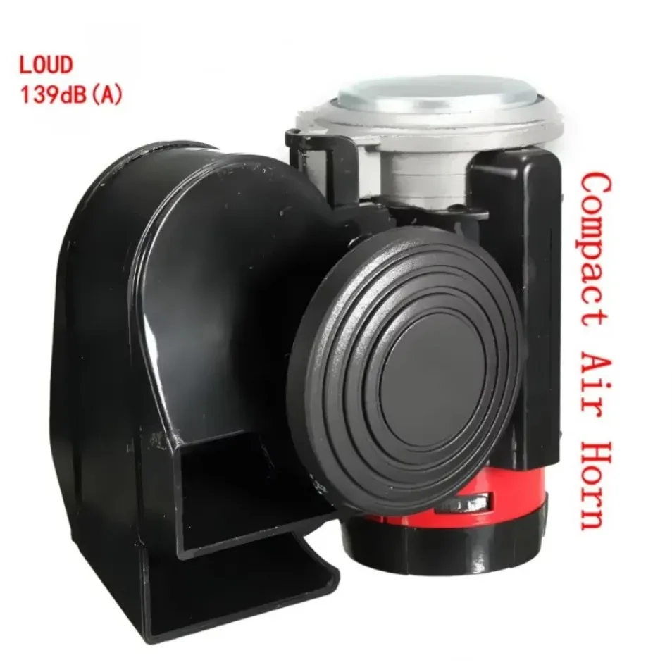 Черные автомобильные звуковые сигнала 12 В 139 дБ громкий звук улитка компактный