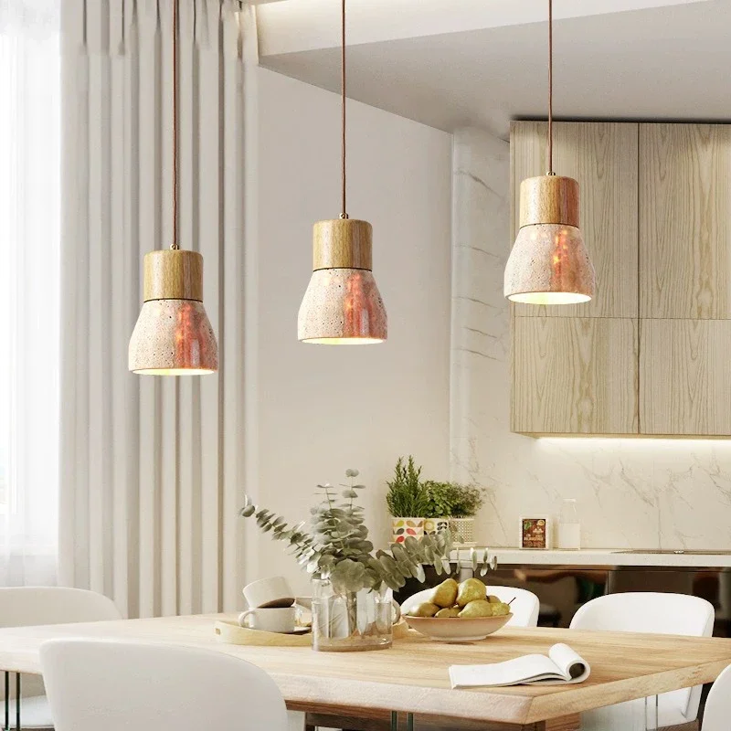 Светодиодная люстра из натурального желтого пещерного камня подвесной