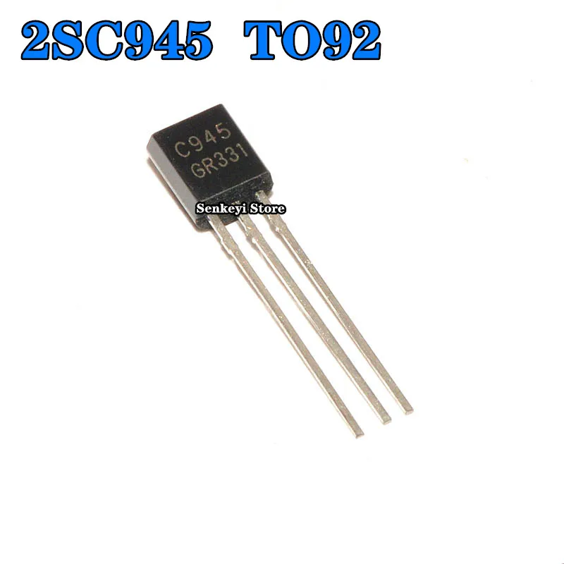 

100pcs New original straight plug transistors 2SC945 C945 TO92 0.15A 50V NPN