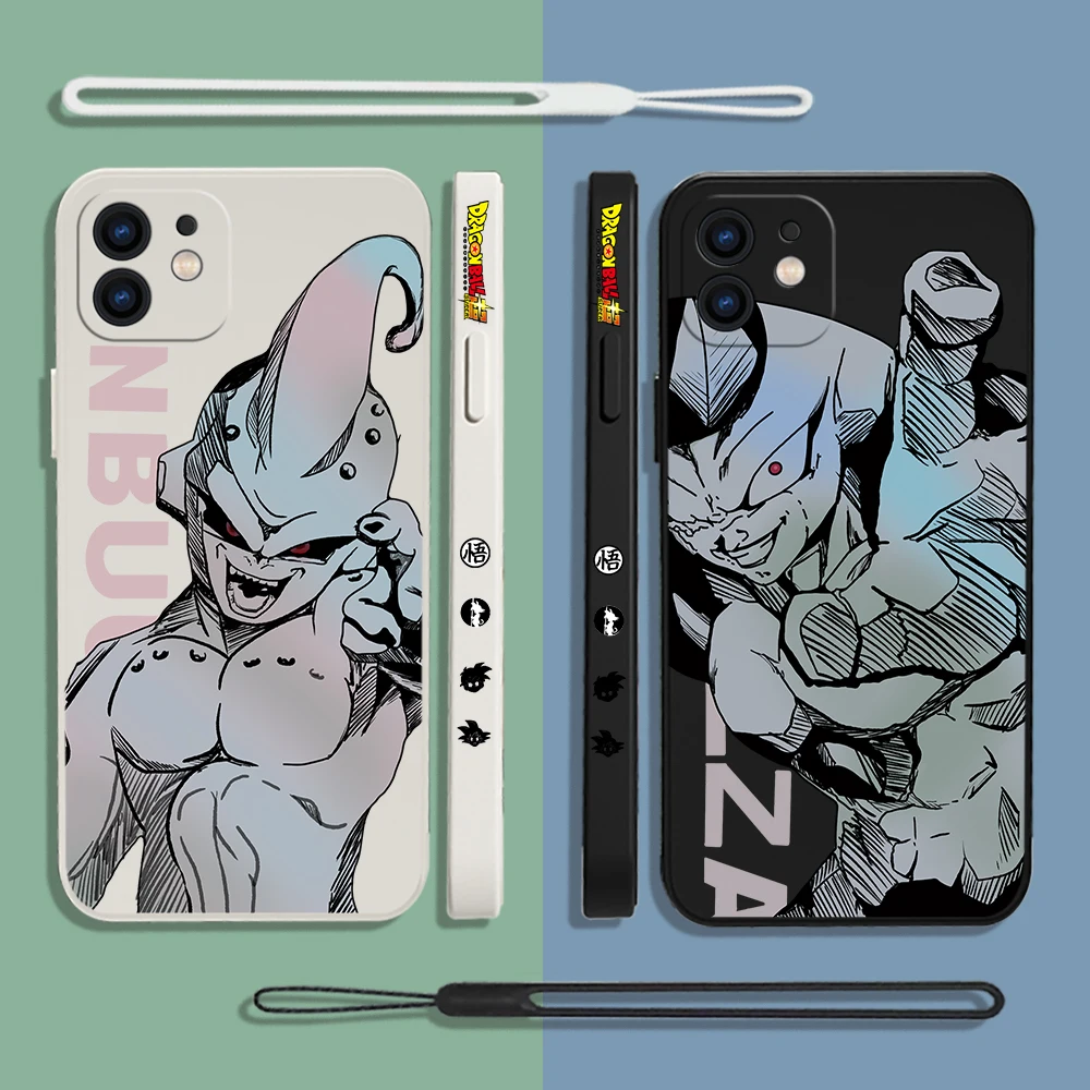 

Cartoon Anime Dragons Balls Phone Case For Samsung Galaxy S23 S22 S21 S20 Ultra Plus FE S10 Note 20 Plus With Lanyard Cover