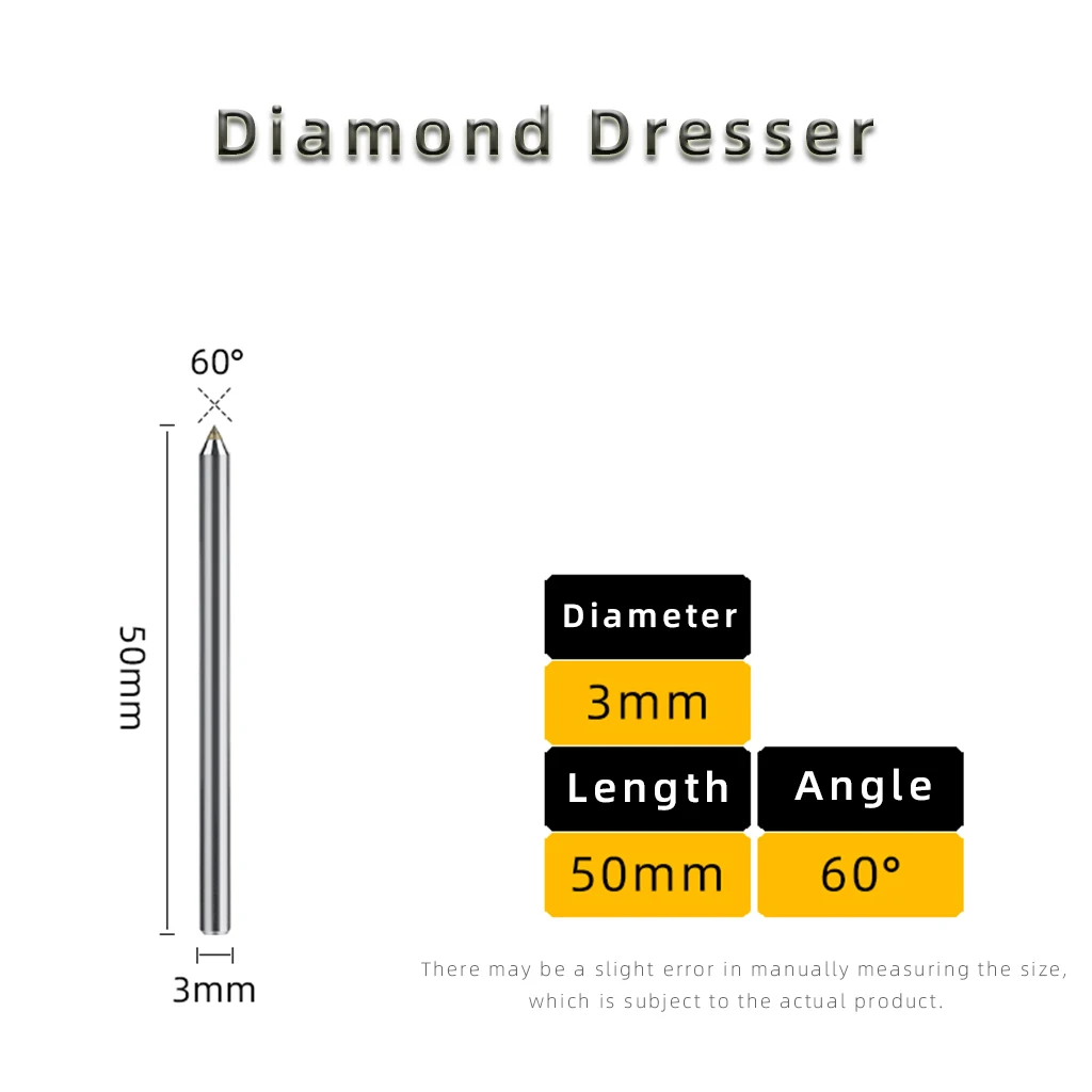 

60 ° Натуральный алмазный комод, ручка для обрезки шлифовального круга, дуга R, острый угловой резак, шлифовальный станок, инструмент для обработки камня